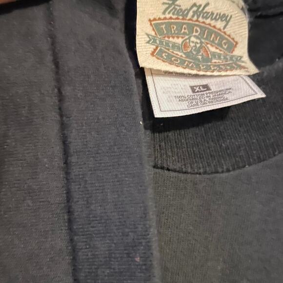 Vintage 90s Mount Rushmore and Wolf Howling Single Stitch Nature Shirt Adult XL - Picture 2 of 3